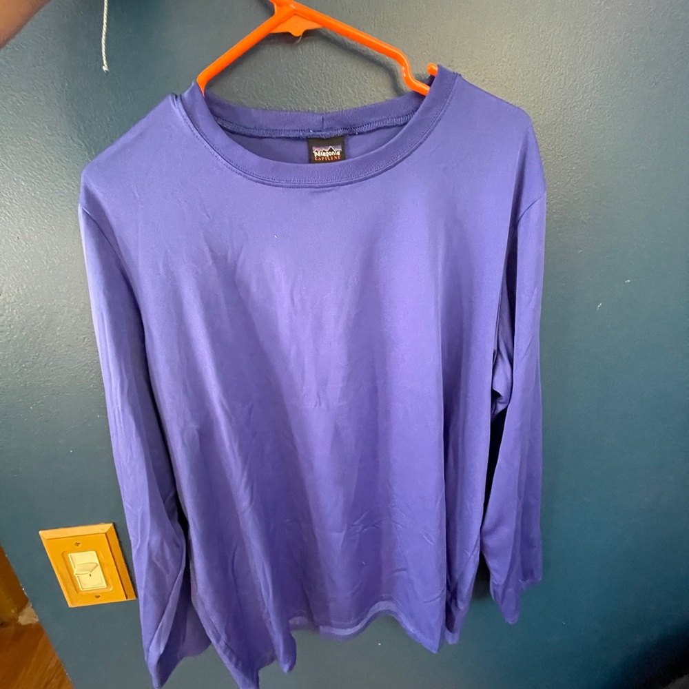 Vintage Patagonia purple Capilene Long Sleeve
